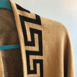 Aztec Print Poncho